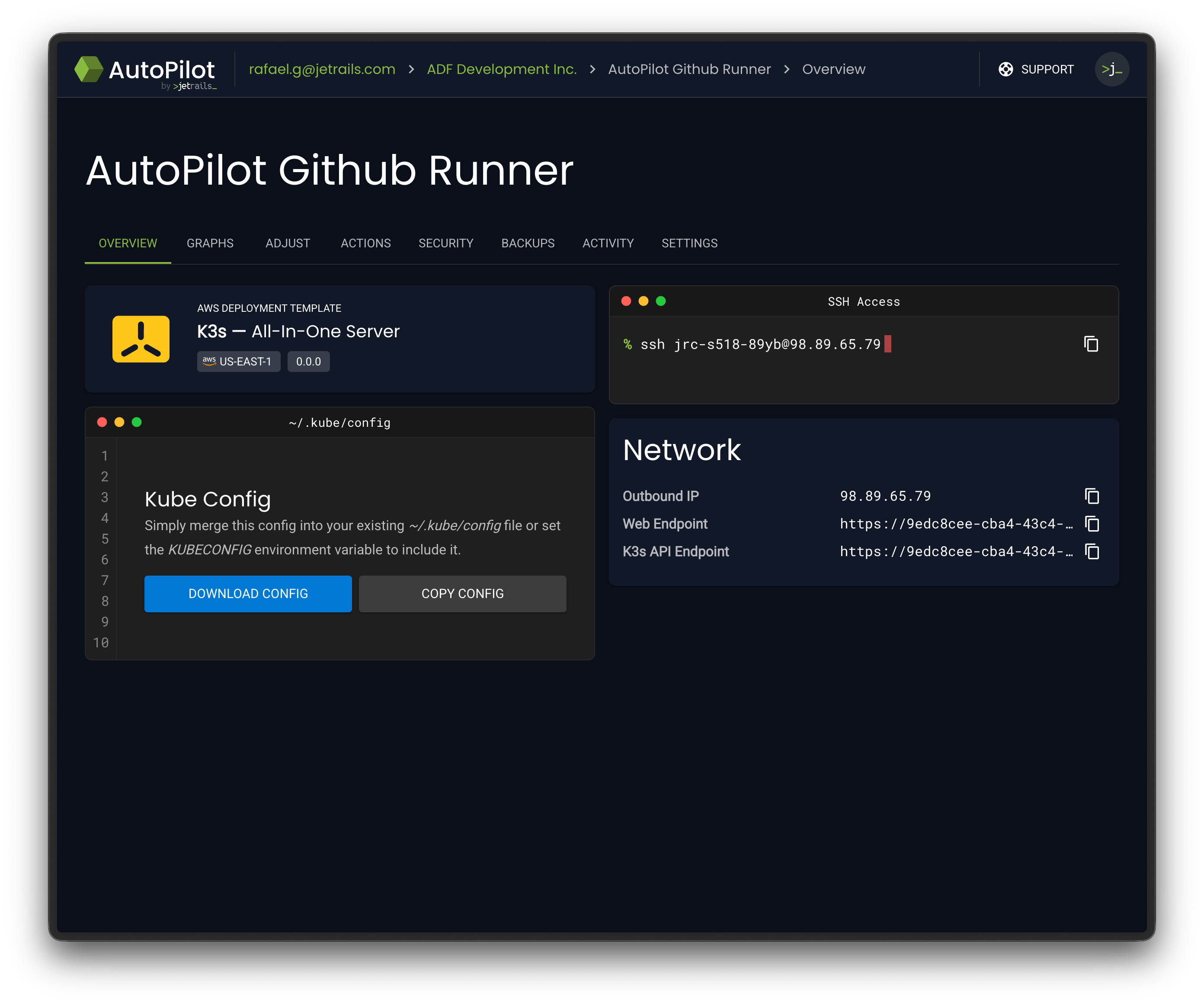 Outbound IP Address of Self-Hosted Runner